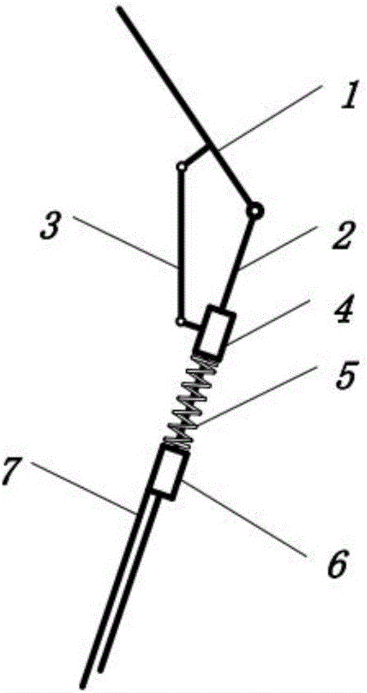 Knee joint power assisting device with automatically changed rigidity