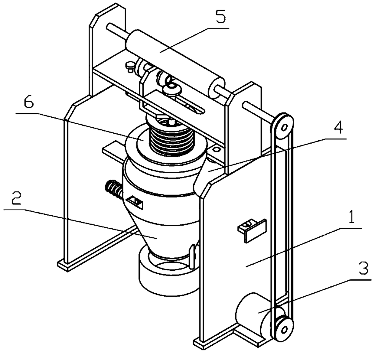 Mechanical ceramic-pulverizing device