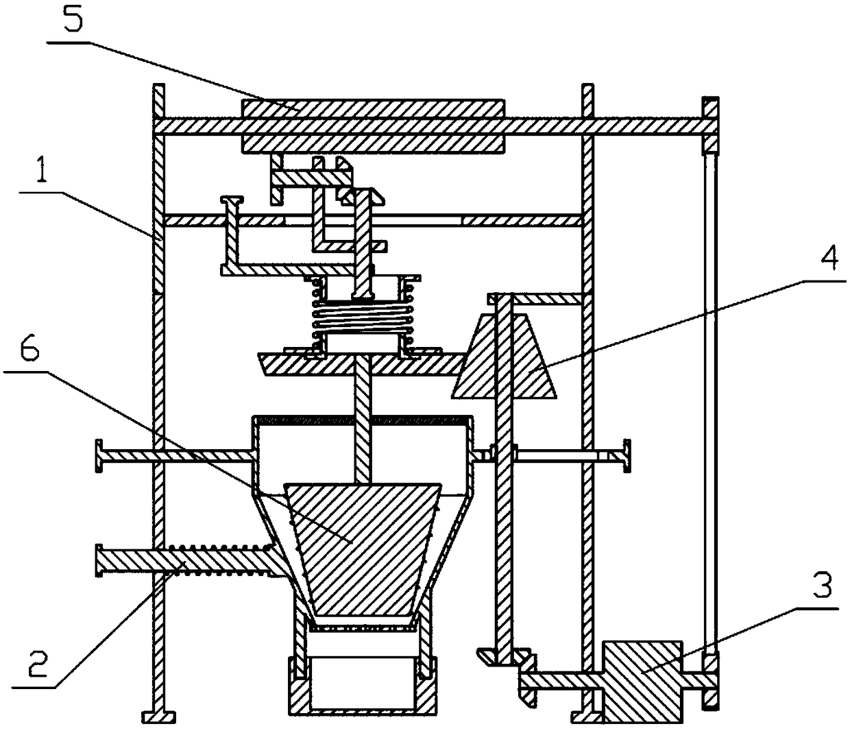 Mechanical ceramic-pulverizing device