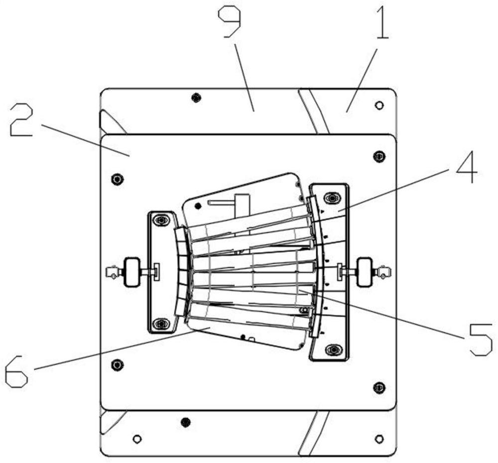 Multi-connected long blade precision casting wax mold combination correction tool