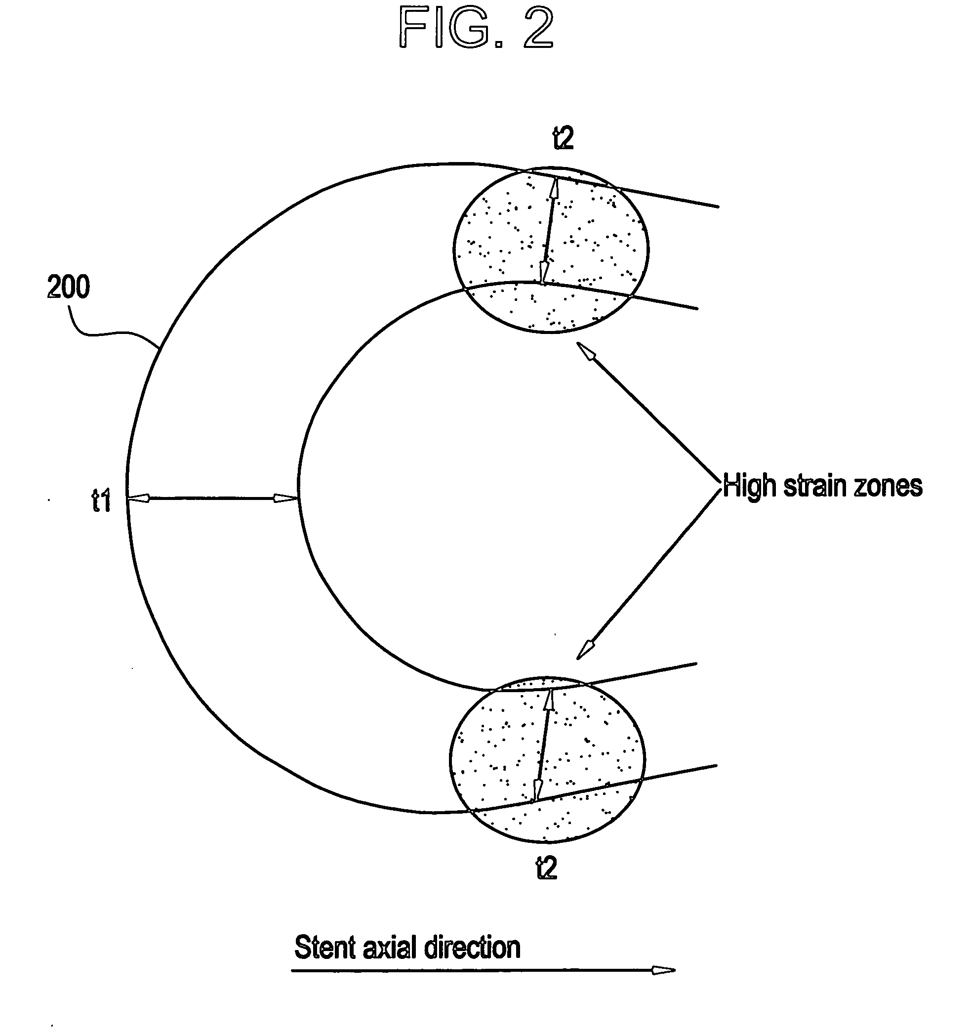 Polymeric stent having modified molecular structures in the flexible connections