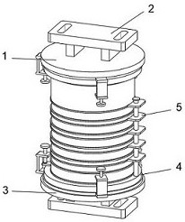 Spring buffering type new energy automobile damping device