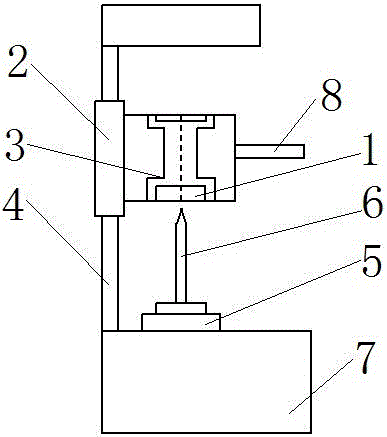 Inverted type drilling machine and operating method for machining fine drill holes