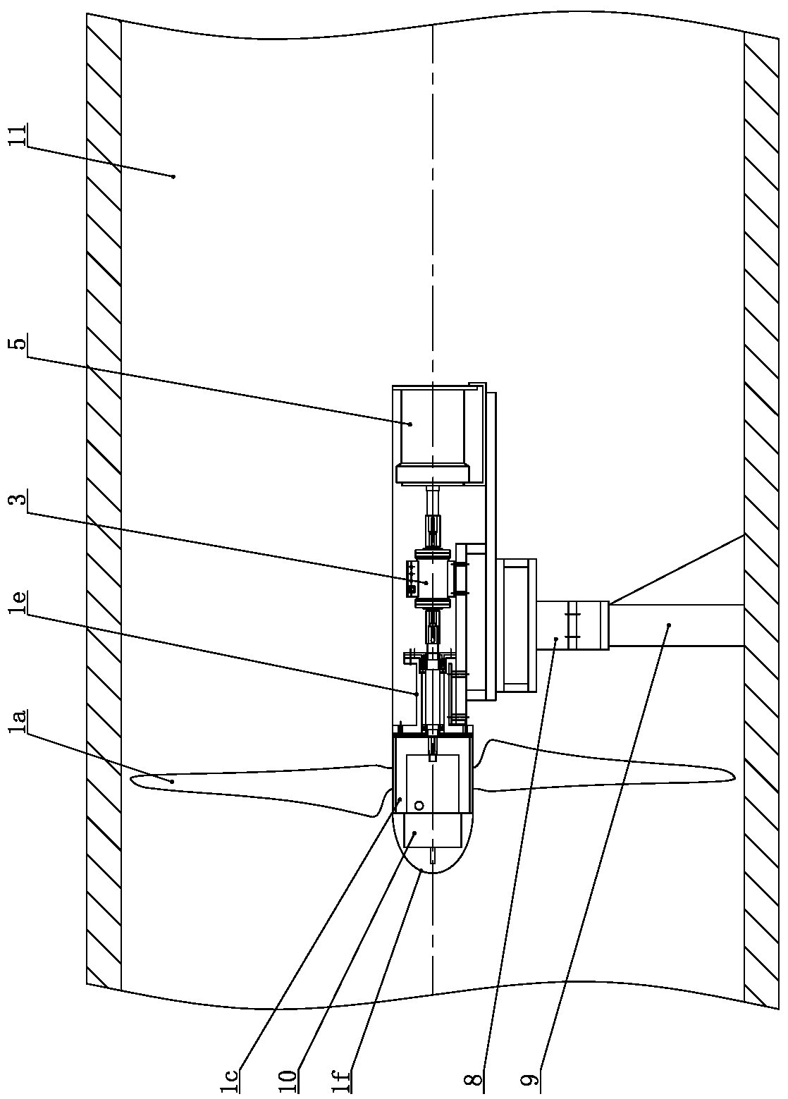 Measuring device for aerodynamic characteristics of small-power wind turbines suitable for wind tunnel tests