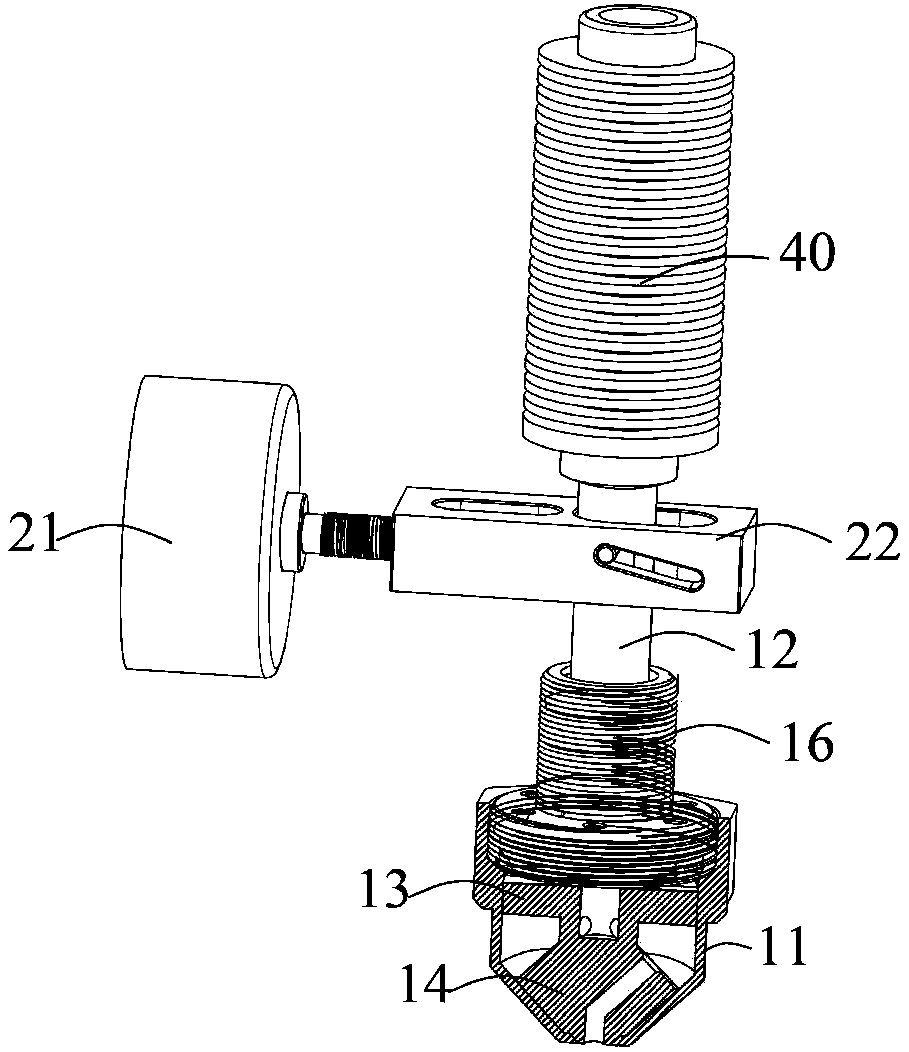 Ceramic accumulated forming precision adjustable three-dimensional forming printing machine