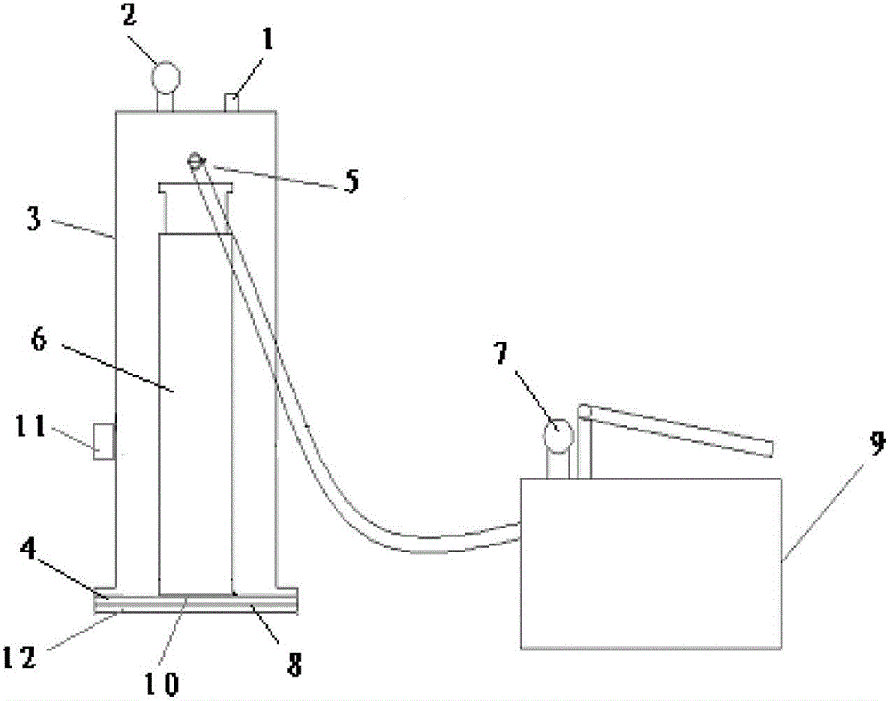 Model test device and test method for sealing performance of check valve connection part