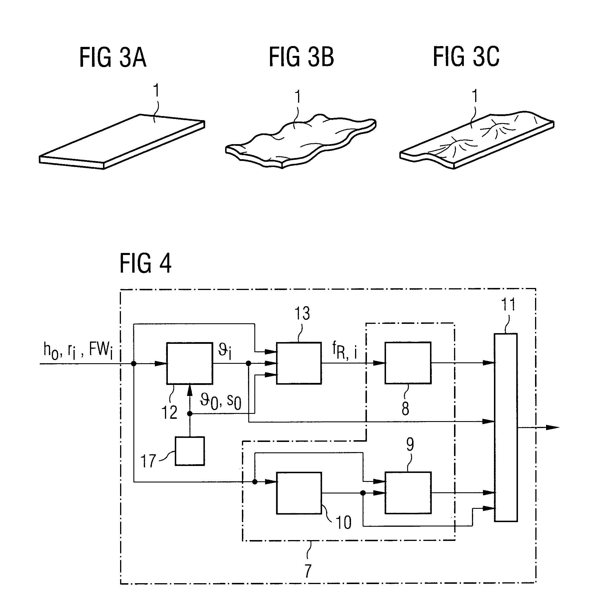 Computer-aided method for determining desired values for controlling elements of profile and surface evenness