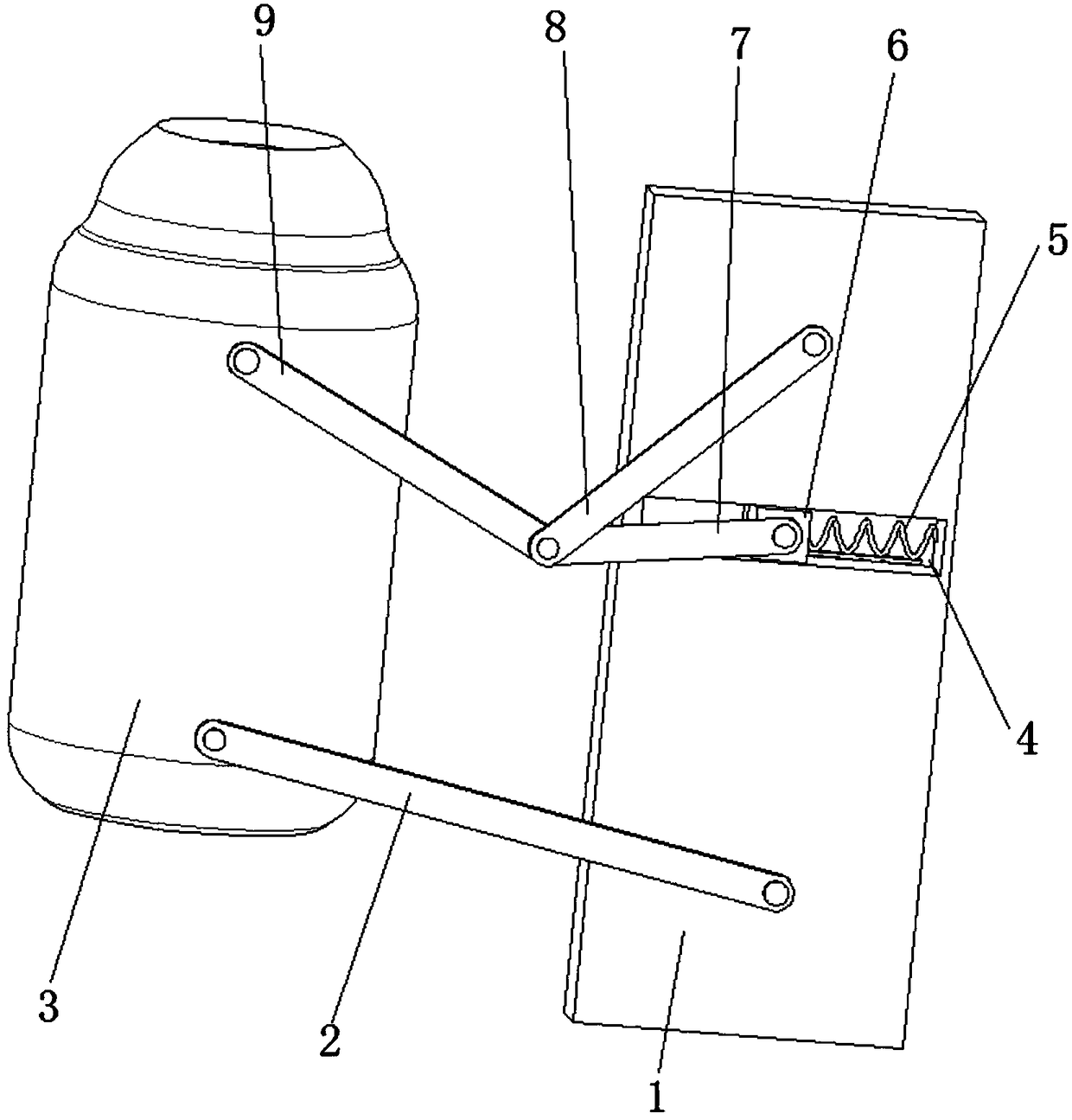 Cocktail mixing machine rocking mechanism