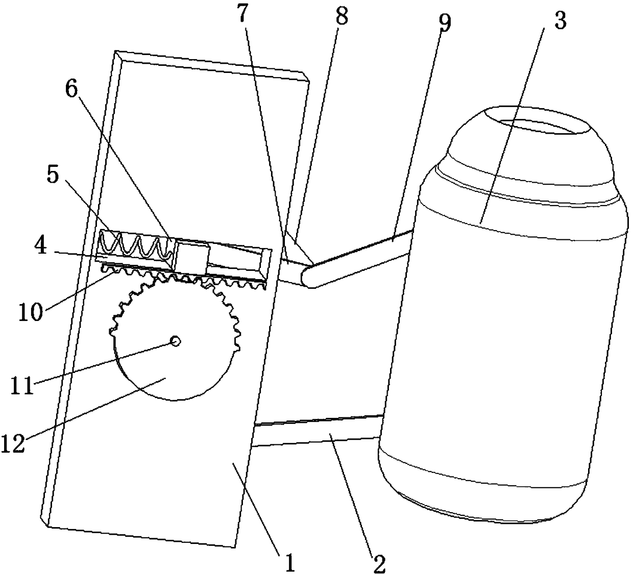 Cocktail mixing machine rocking mechanism