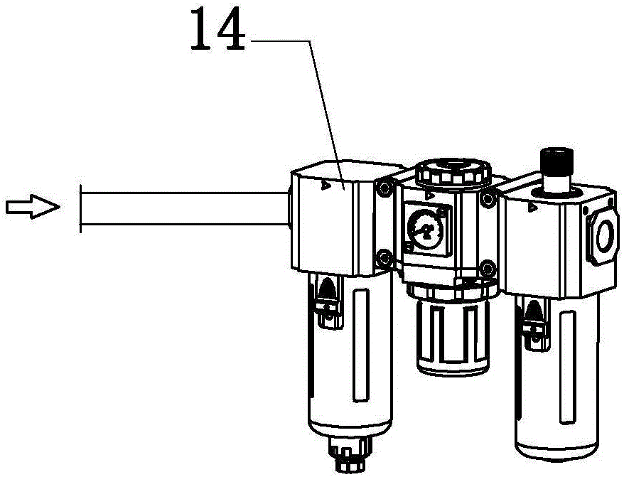 Full-automatic swing arm sucker type label suturing machine