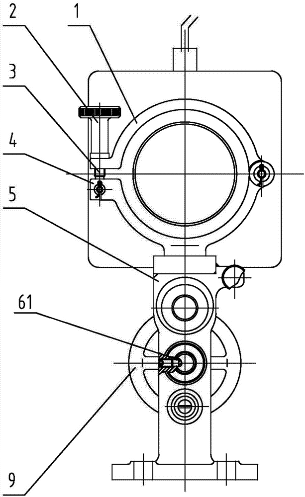 Hot-melting welding device of plastic composite pipe of steel wire framework