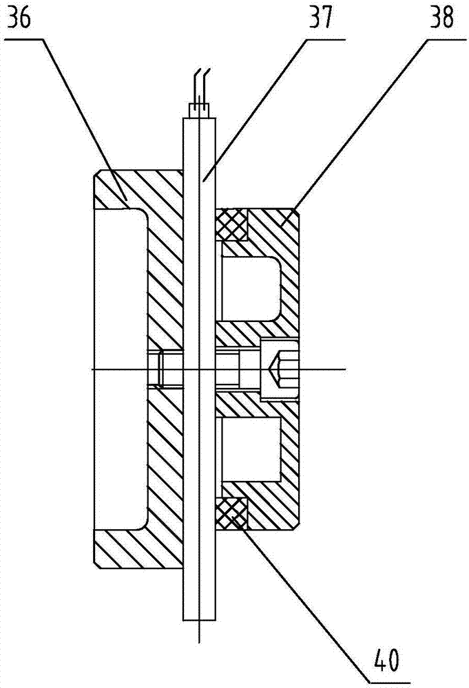 Hot-melting welding device of plastic composite pipe of steel wire framework