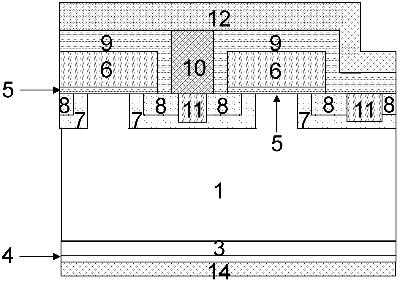 Method of manufacturing field termination type insulated gate bipolar translator (IGBT) component with substrate provided with outward-extending layer