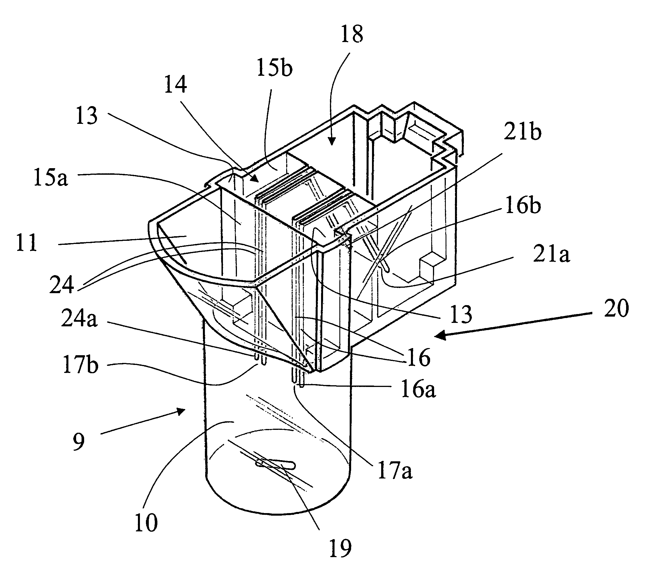 Cartridge device for blood analysis