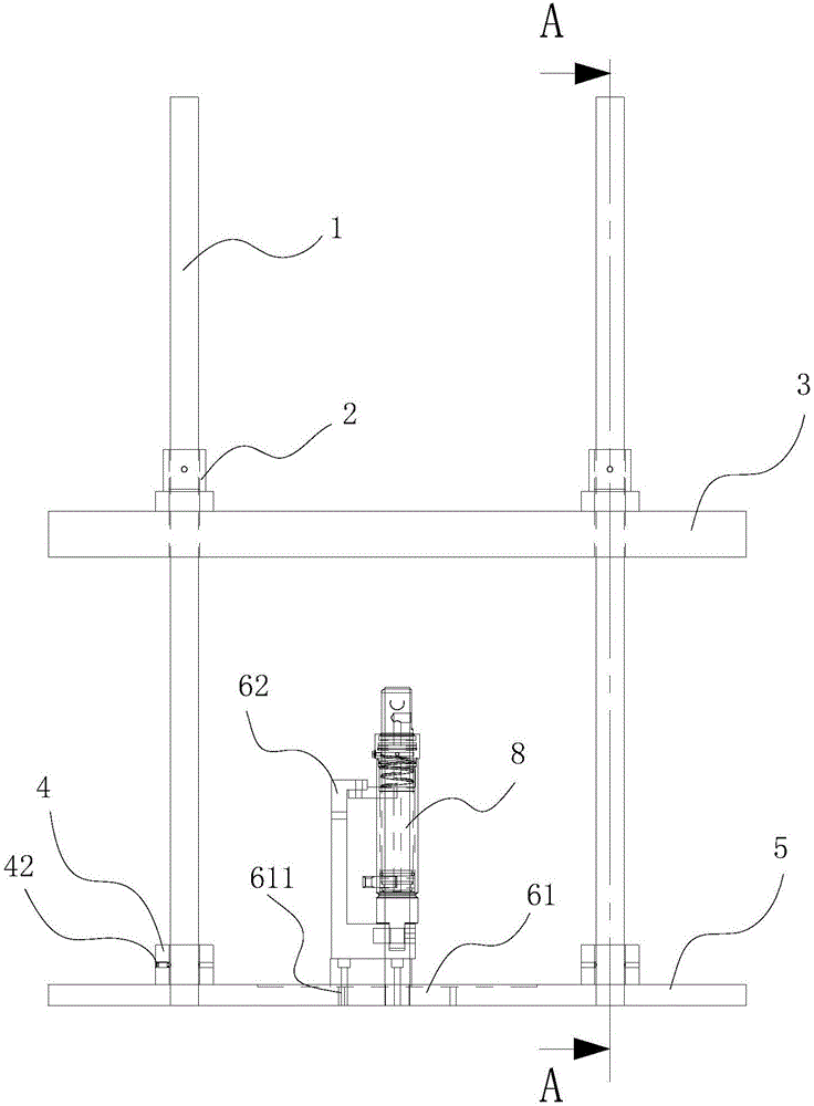 Test bed of miniature lifting hydraulic cylinder