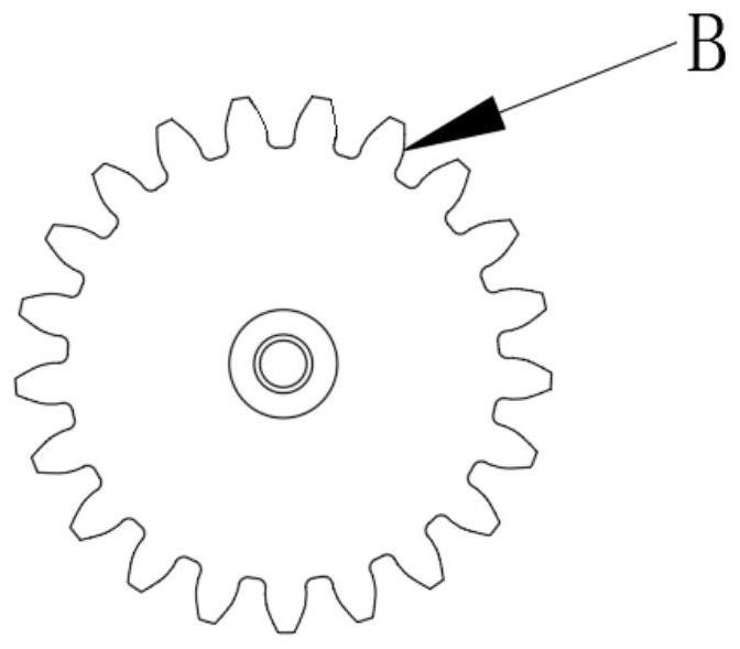 Gear set meshing detection transmission device for intelligent production of electromechanical valve of gas meter