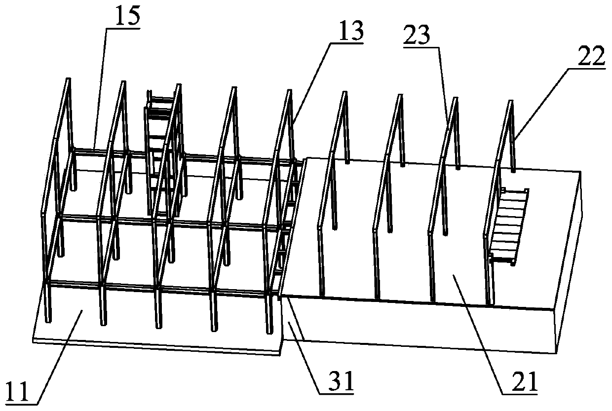 Steel structure plant adapting to terrain