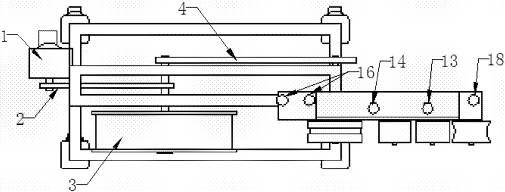 Automatic cable take-up and pay-off device of nuclear power plant underwater mobile robot