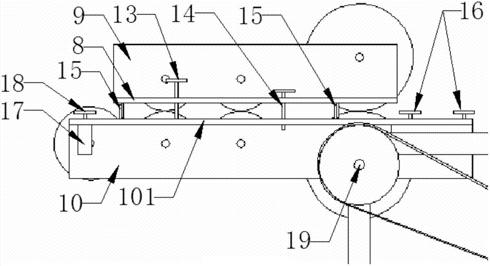 Automatic cable take-up and pay-off device of nuclear power plant underwater mobile robot