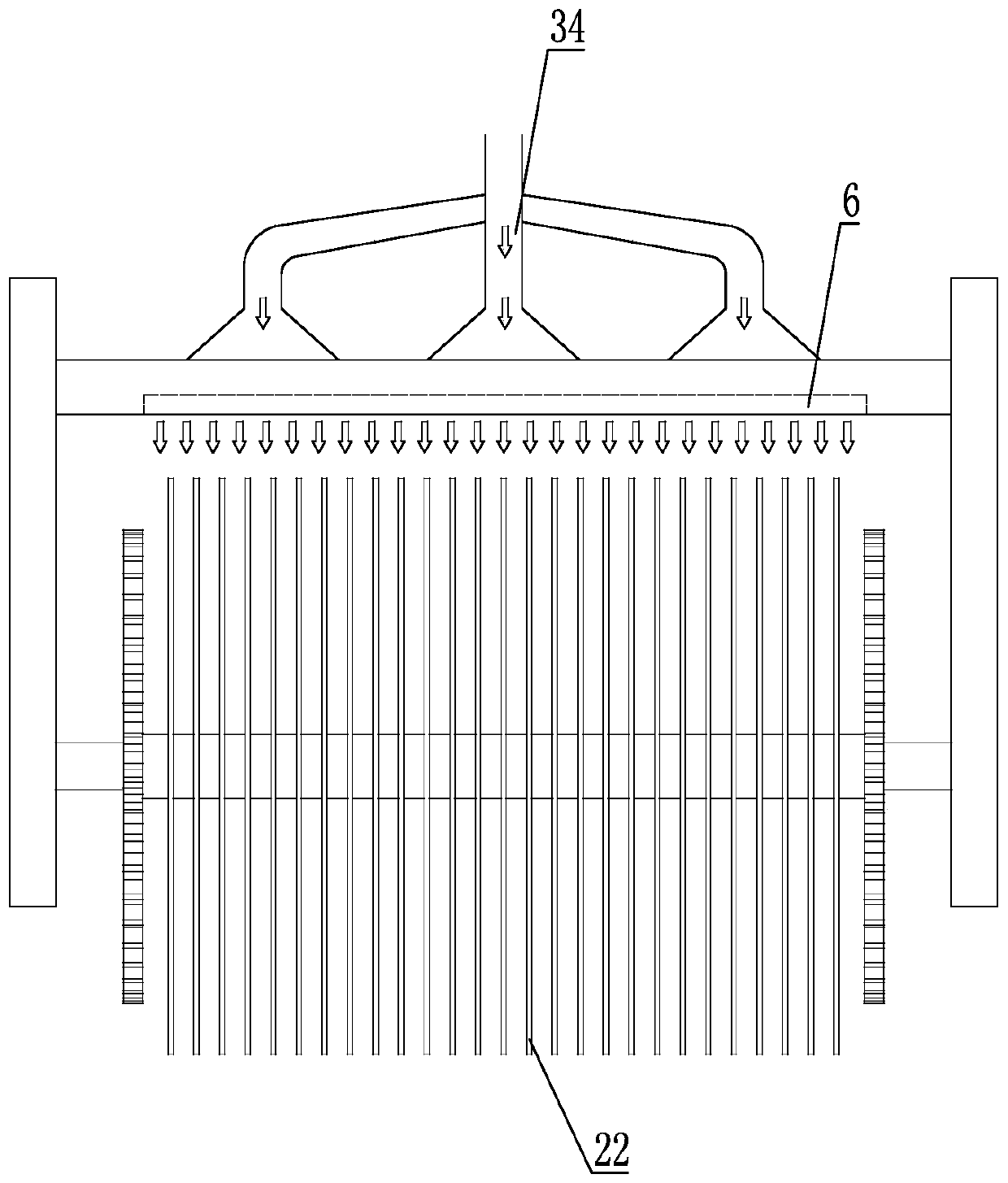 Liquid water-soluble fertilizer dry evaporation concentration system