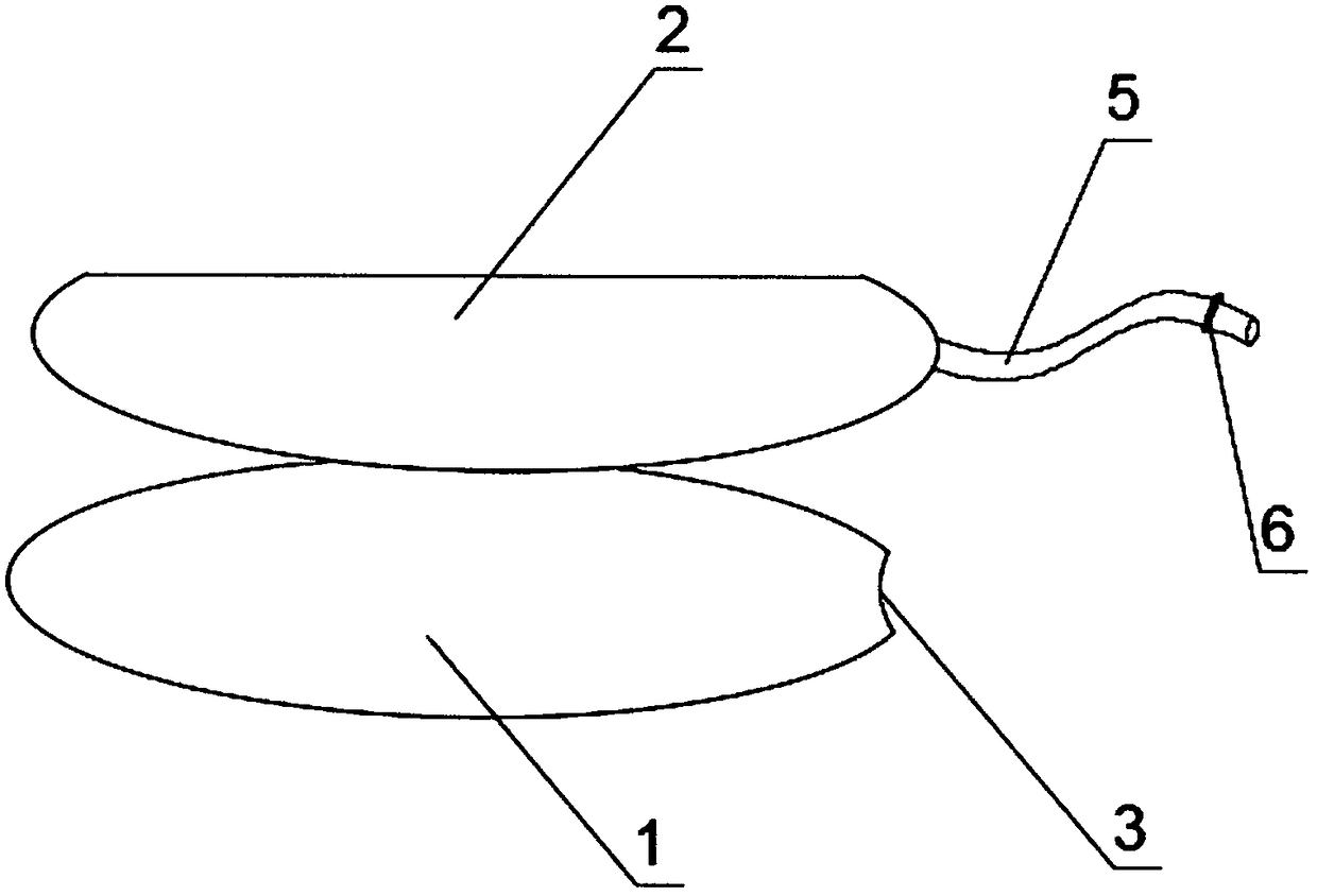 Lung expansion protection inflatable bag device for cardiac surgery operation and using method thereof