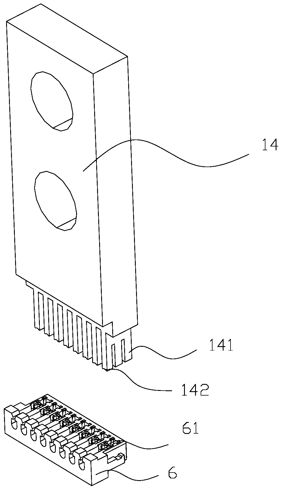 Terminal conveying device for pressing flat cable and wiring terminal