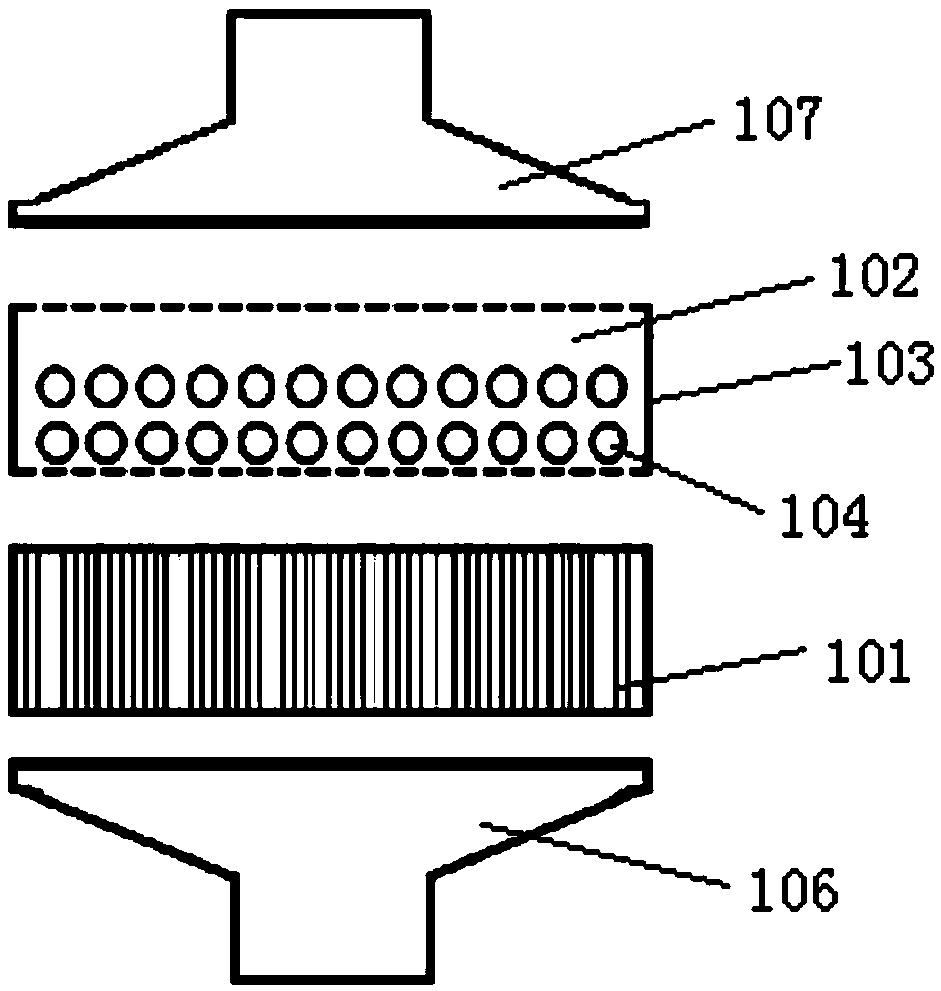 Particulate matter catching device and tail gas purification system