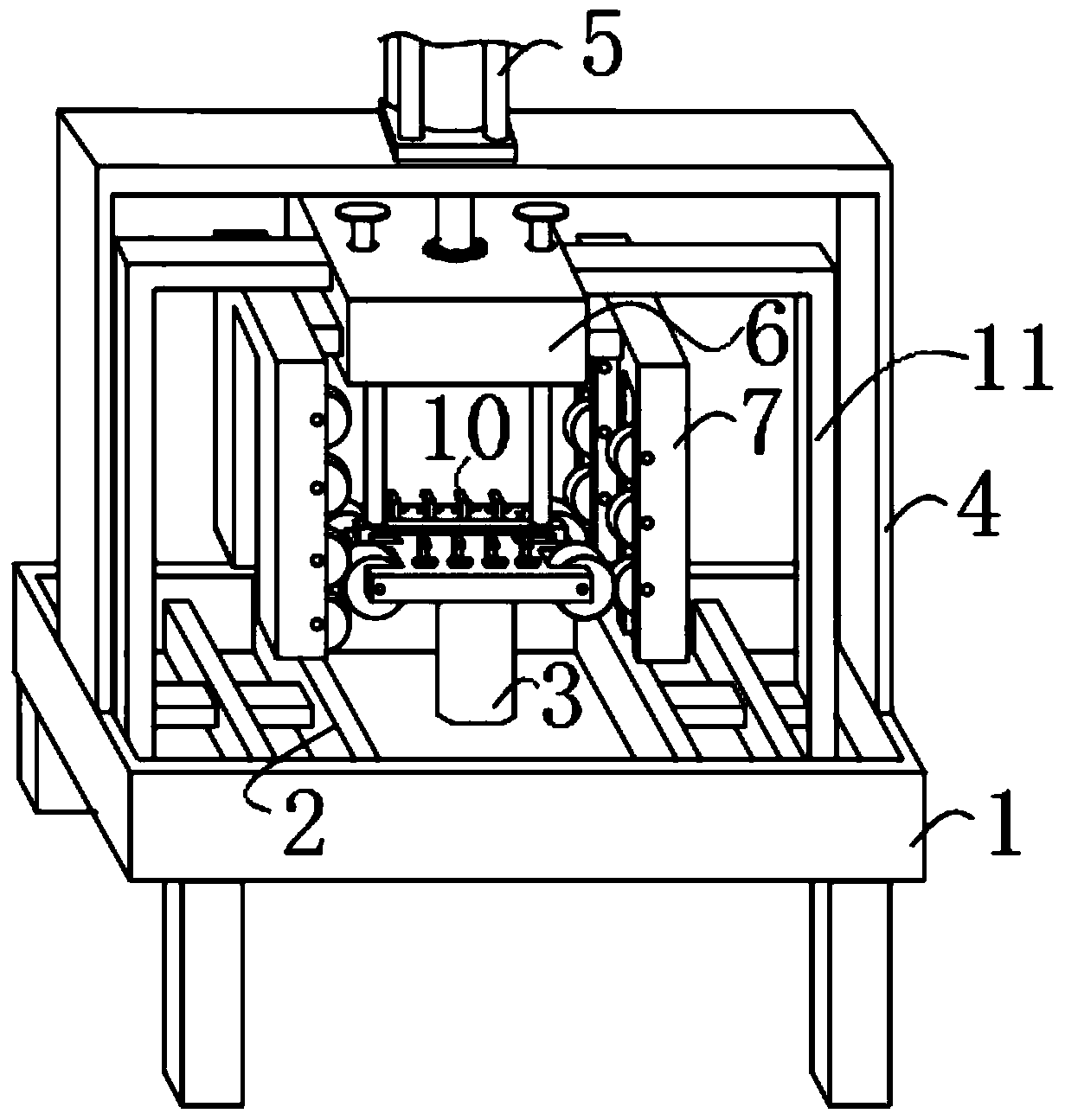 Writing brush gluing device