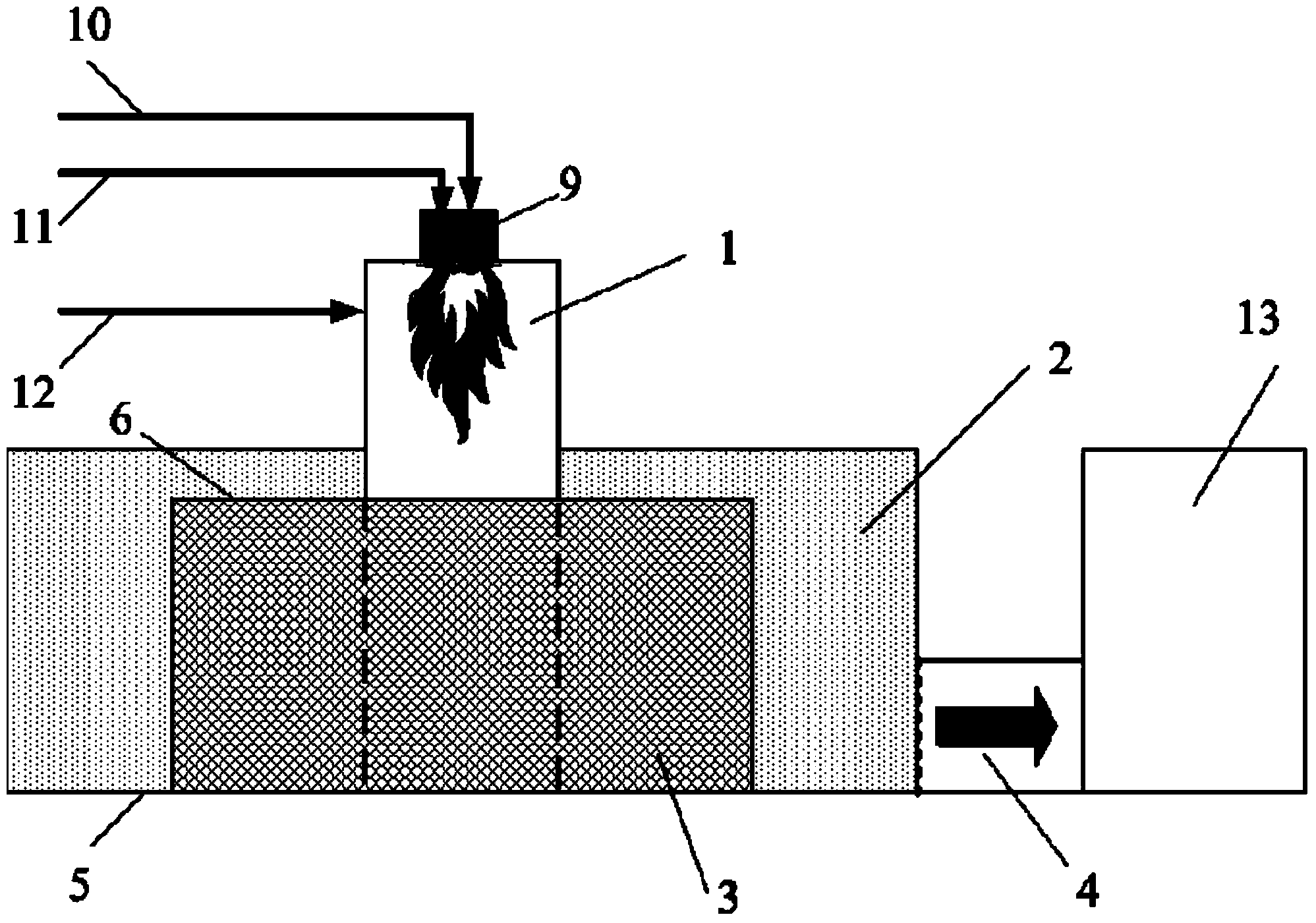 High-temperature deoiling device under pressure