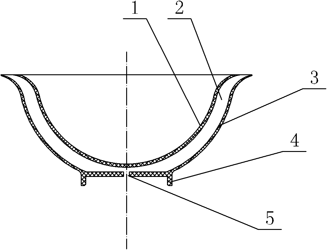 Daily-use double-layer ceramic bowl and preparation method thereof