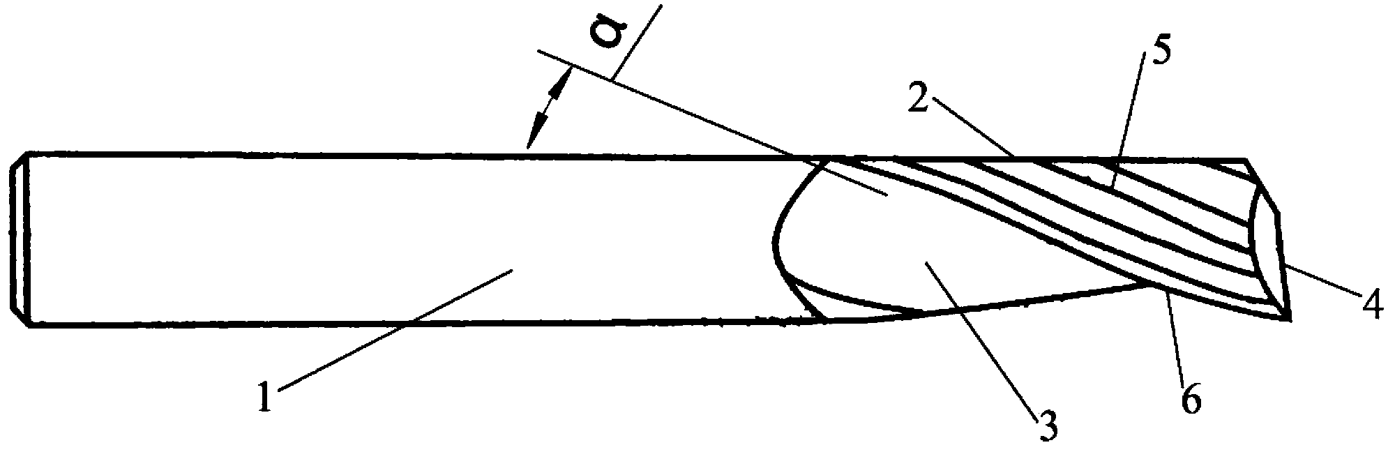 Single-edged milling cutter for aluminum