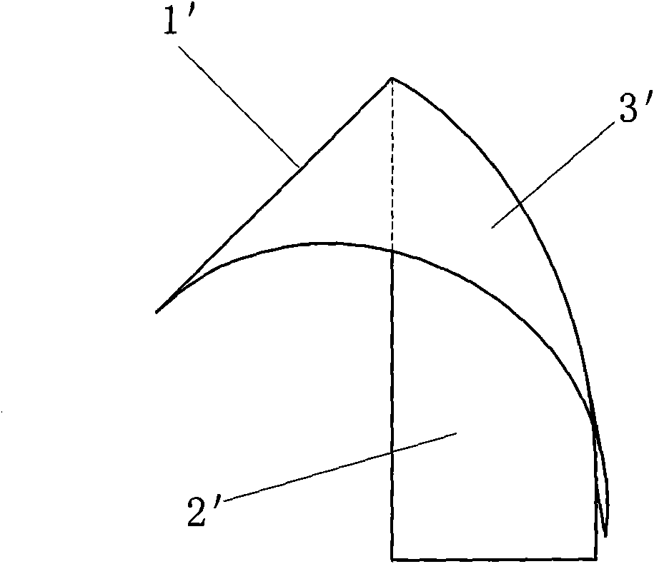 Lapel-type bag shaper with multiple conical surfaces