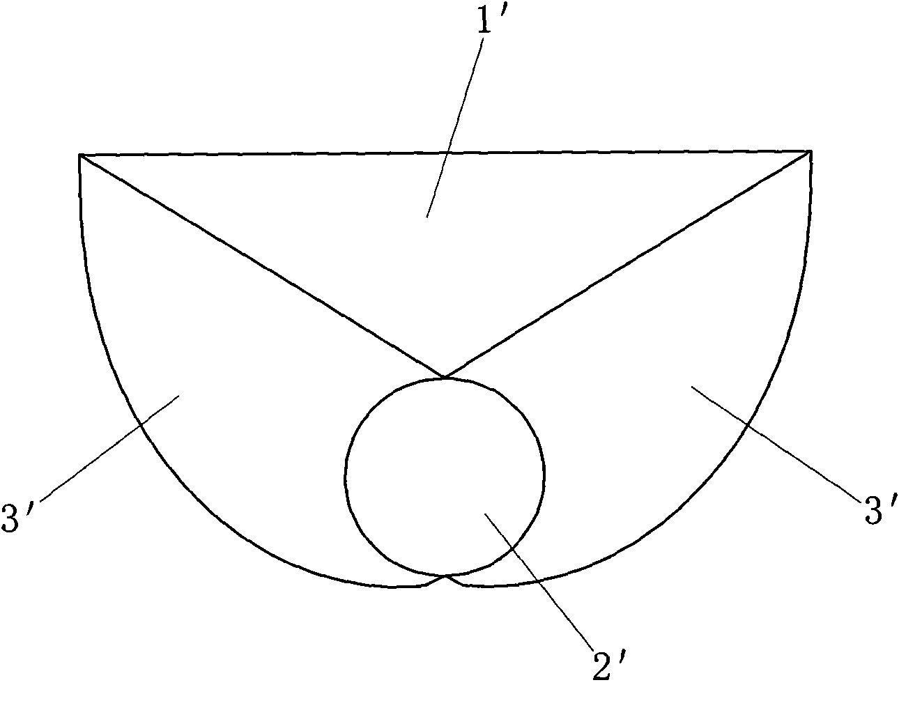 Lapel-type bag shaper with multiple conical surfaces