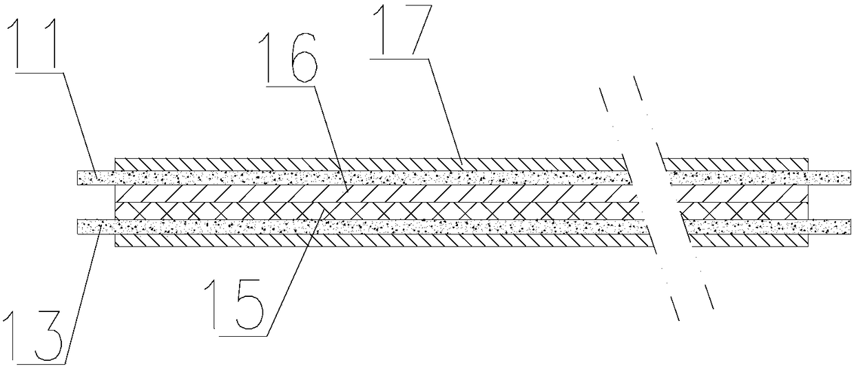 A linear temperature sensing cable