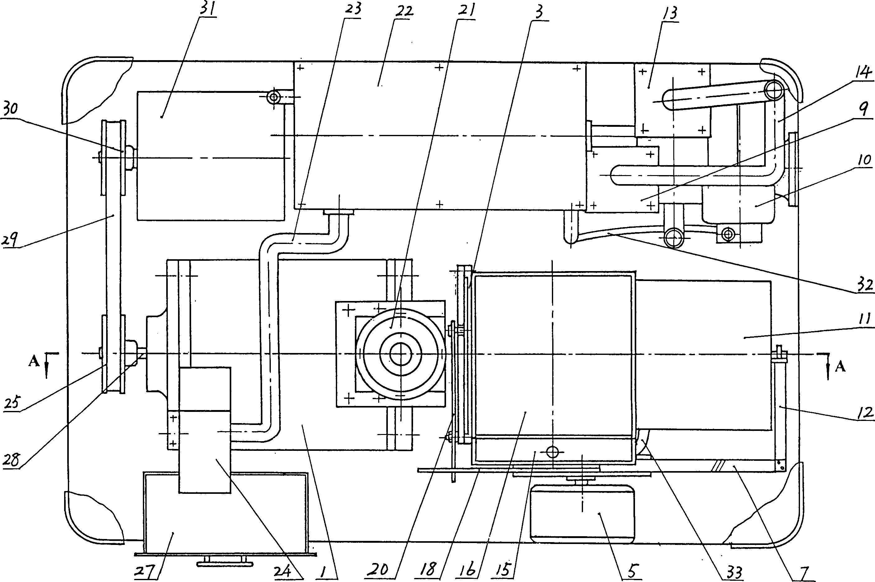 Environment protection type excrement and urine treatment machine