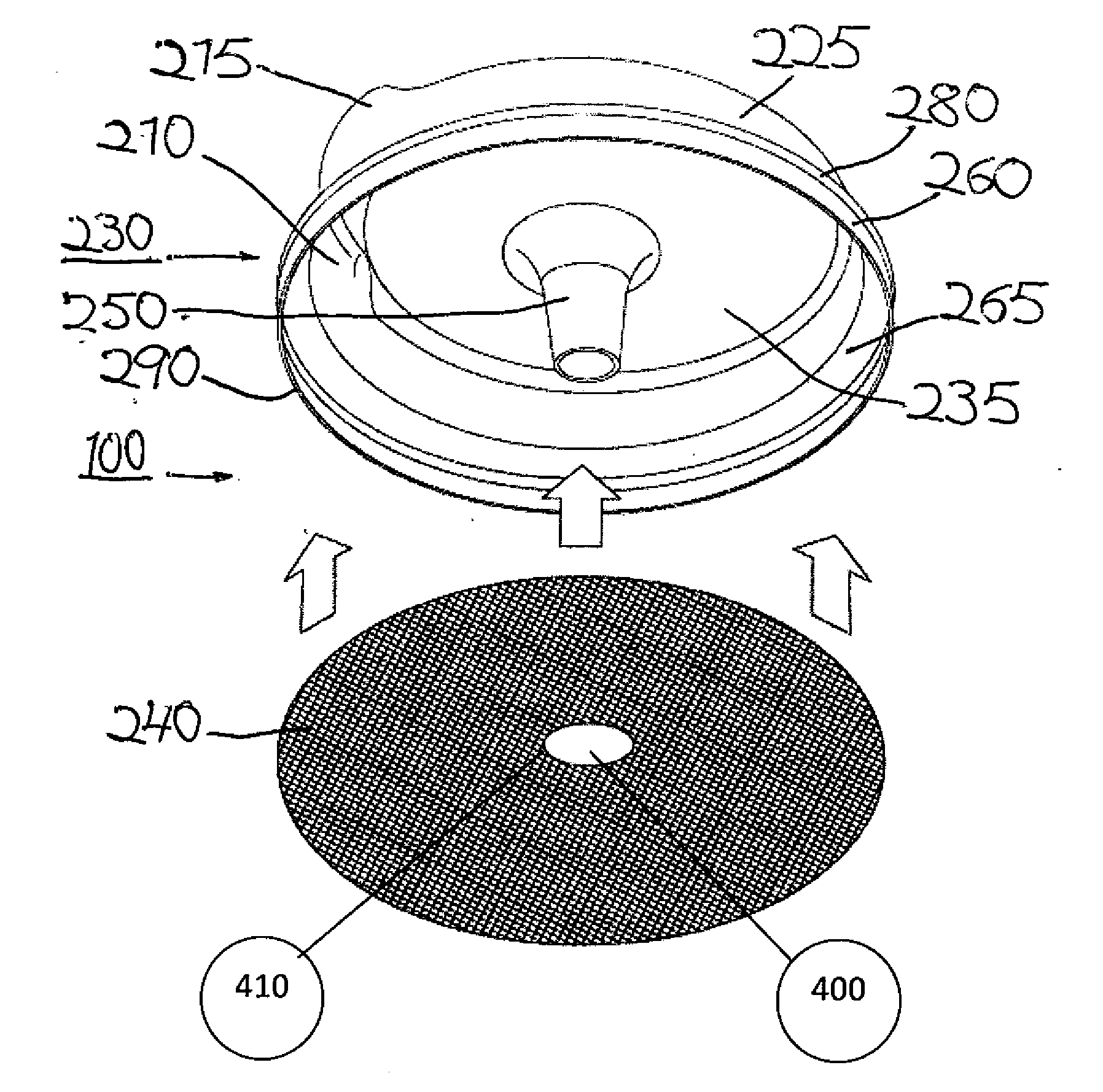 Sealing means for beverage container