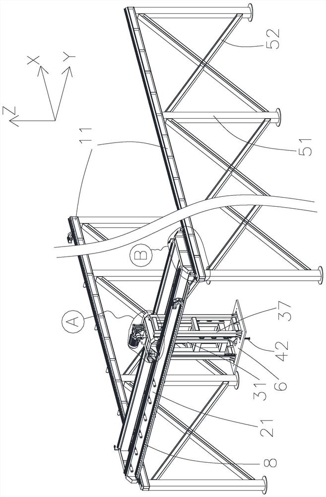 Heavy load intelligent carrying traveling crane