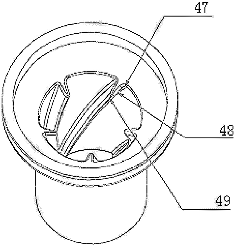 Rotational-flow-structure deodorizing floor drain