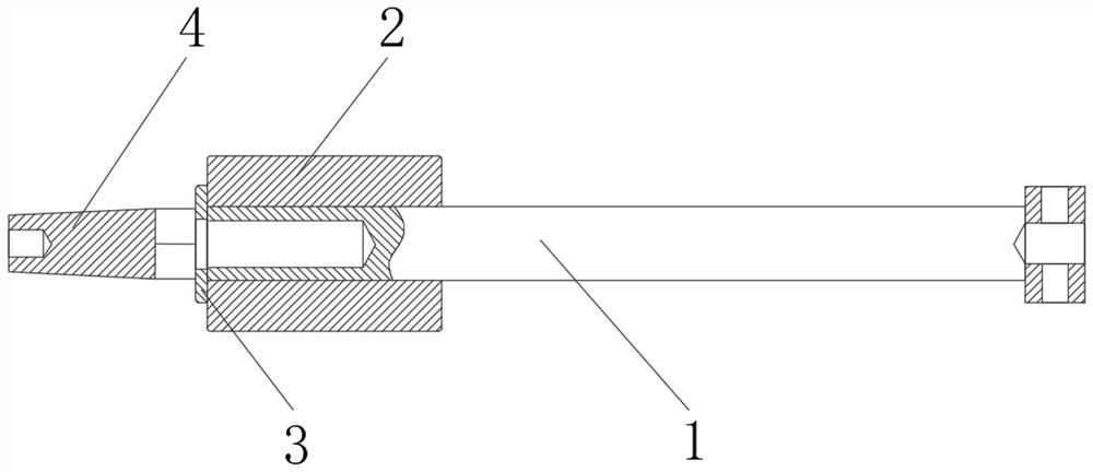 Pin dismounting device