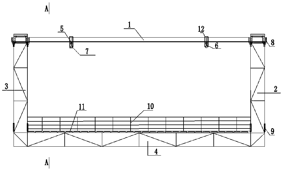 Suspended guide-rail-type high-altitude operation platform and manufacturing method