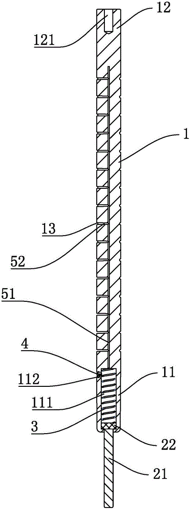 Hot runner protection structure and guide column thereof