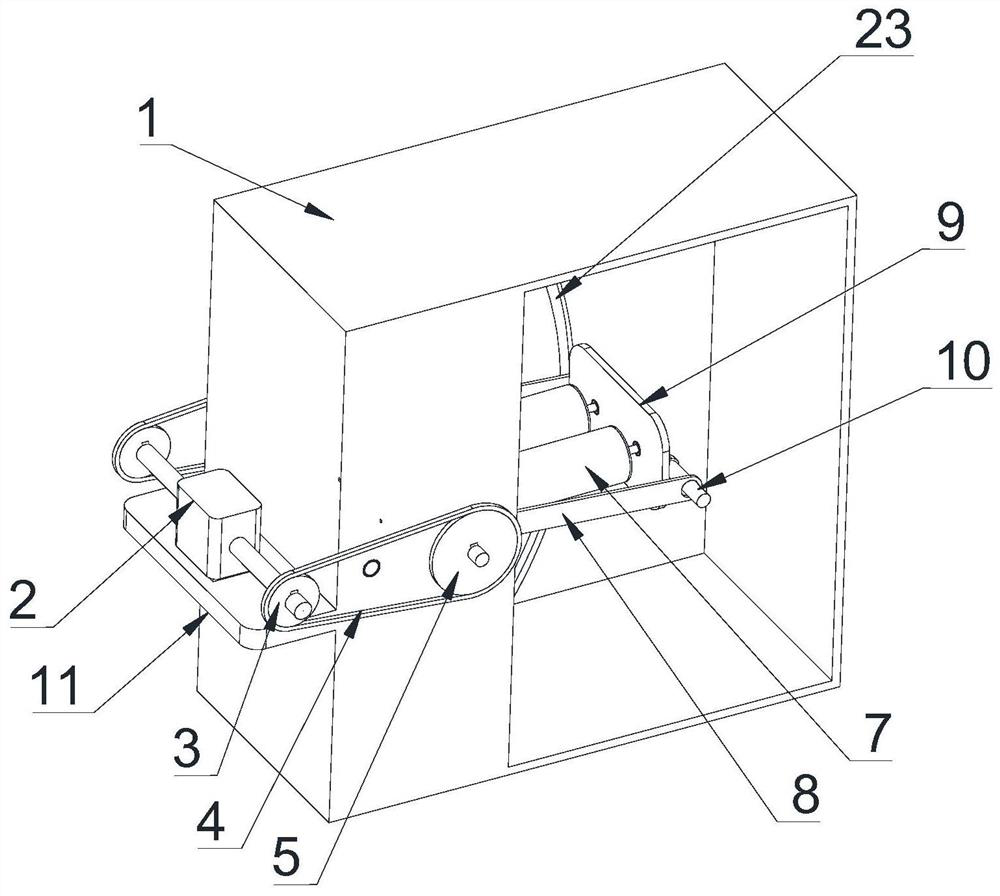 A horizontal grinding device