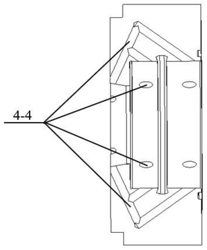 High-pressure-resistant visual window suitable for optical measurement of oil sprayer with wide spraying hole included angle