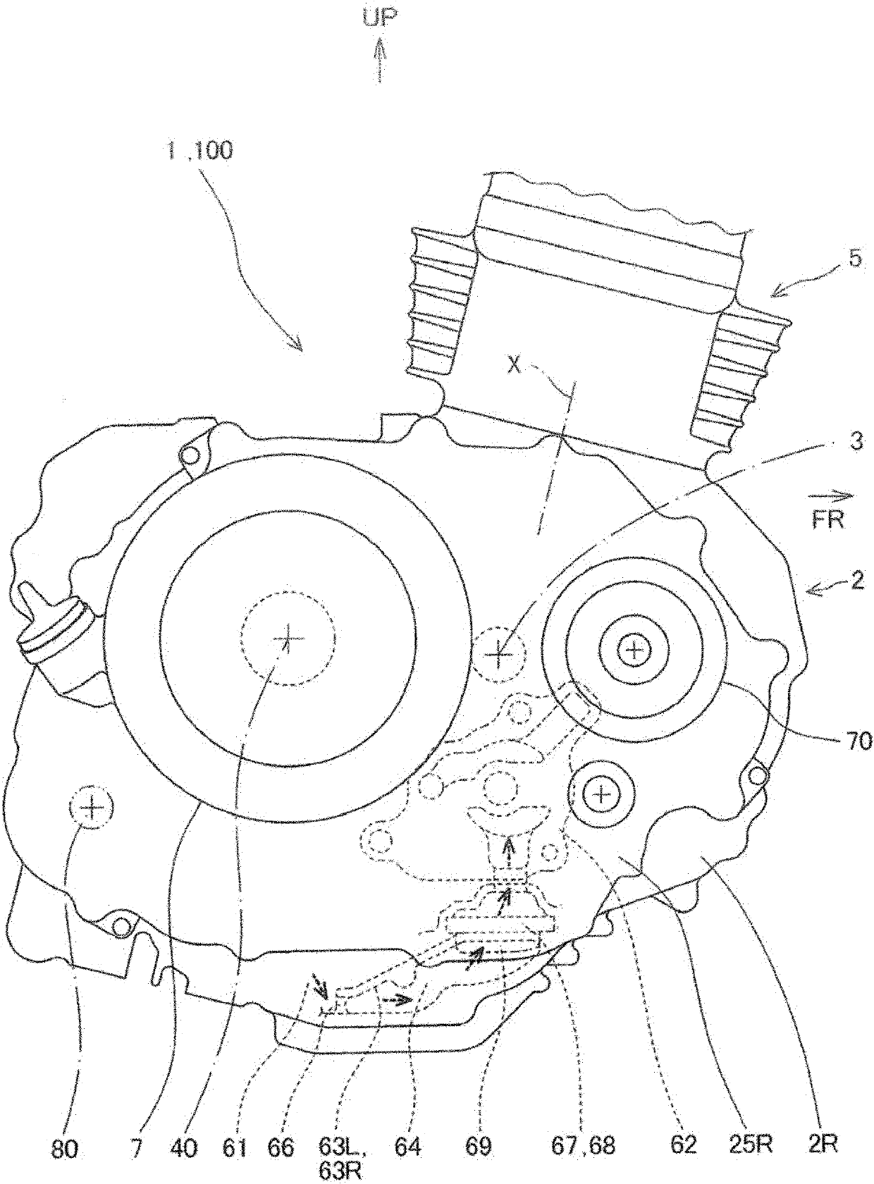 Crankcase structure