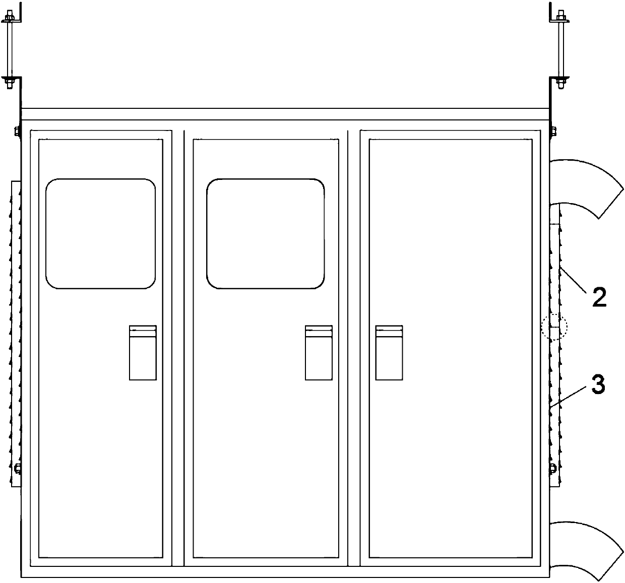 IP44 protection structure of JP cabinet