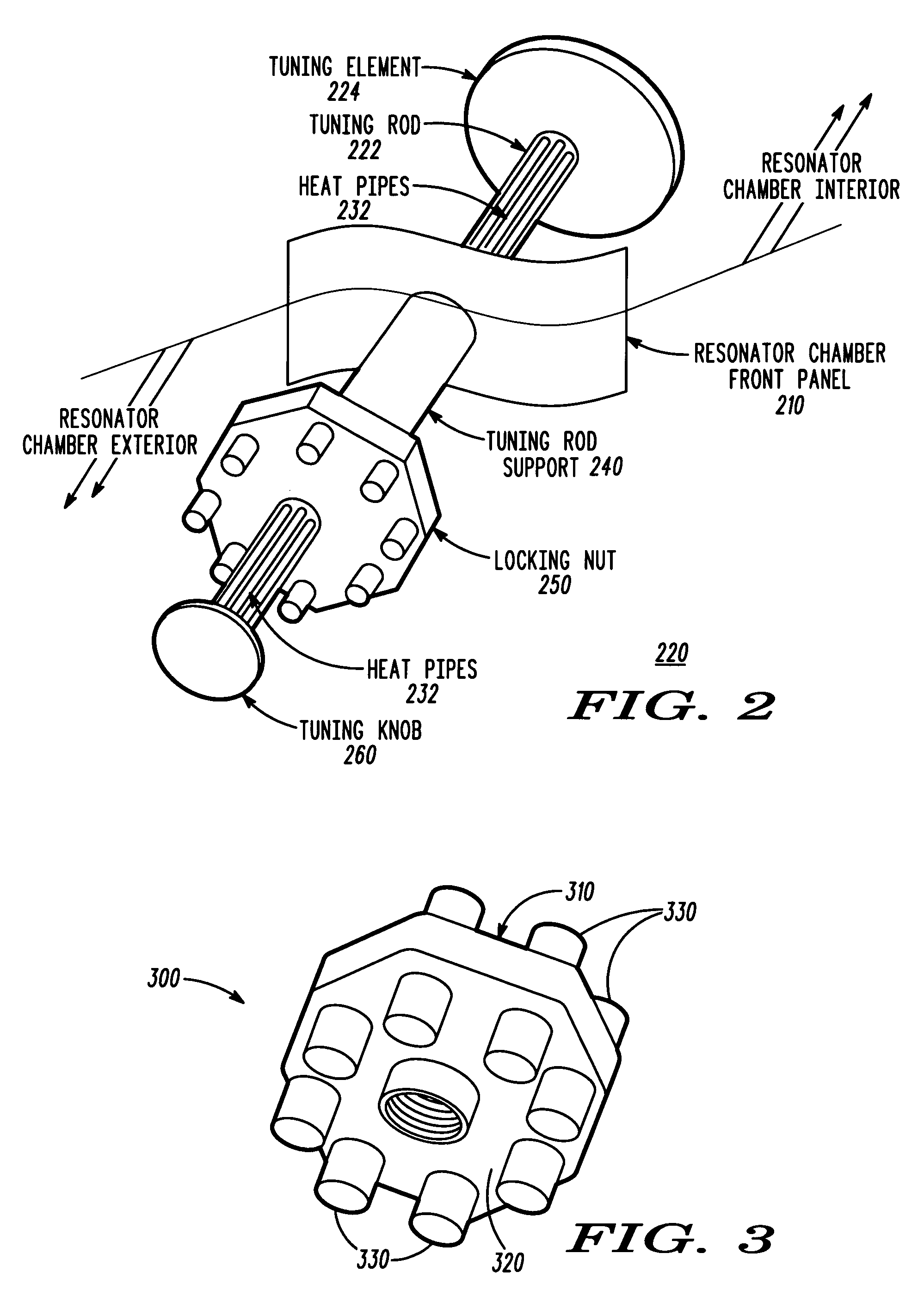 Radio frequency cavity resonator with heat transport apparatus