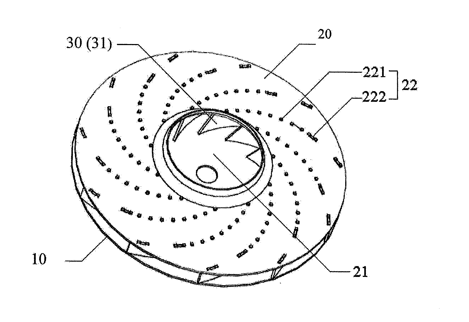 Centrifugal impeller for a blower