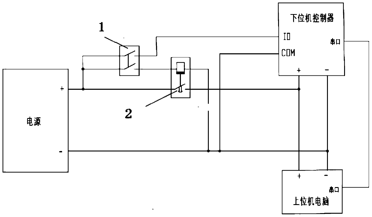 Delay power-off control system and method for unmanned automatic guided vehicle