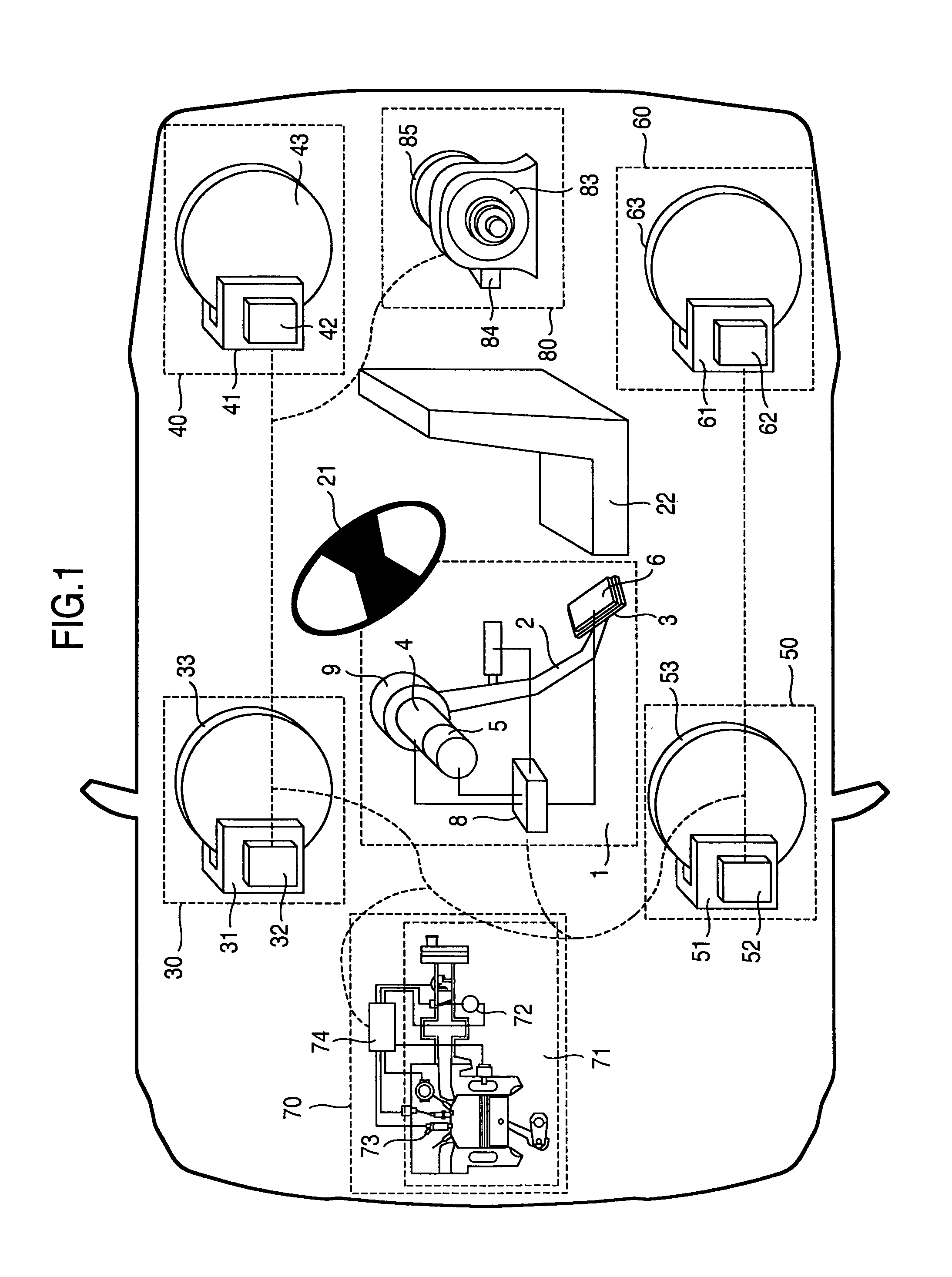 Pedal system and vehicle with the pedal system