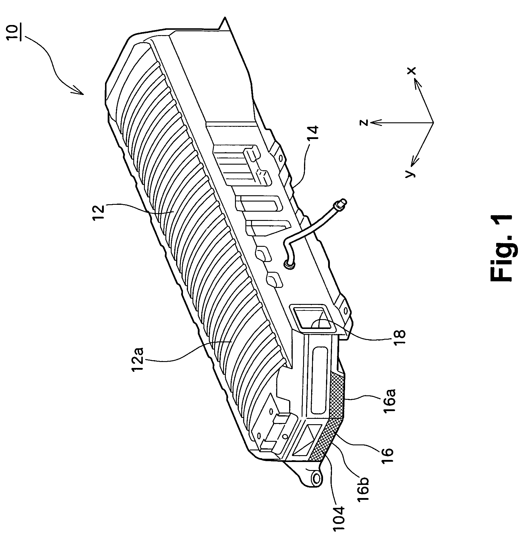 Tapered battery pack